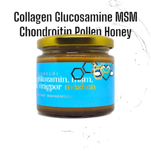 Collagen, glucosamine, msm, chondroitin, pollen in honey 180g